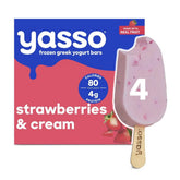 Yasso Frozen Greek Yogurt Strawberry and Cream Bars - 4pk/14 fl oz