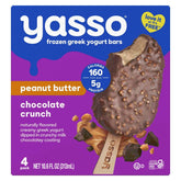 Yasso Frozen Greek Yogurt Indulgent Peanut Butter Dark Chocolate Crunch - 4ct