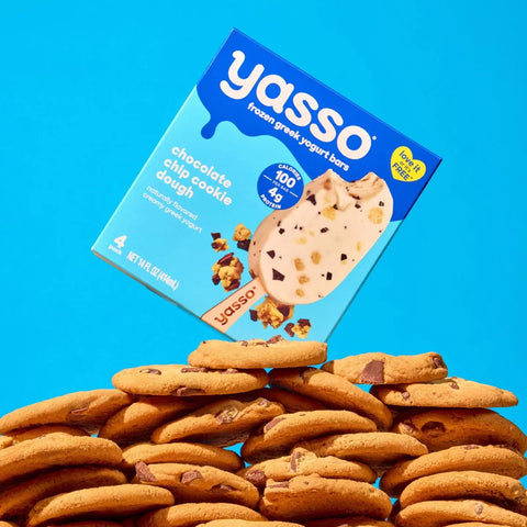 Yasso Frozen Greek Yogurt - Chocolate Chip Cookie Dough Bars - 4pk/14 fl oz