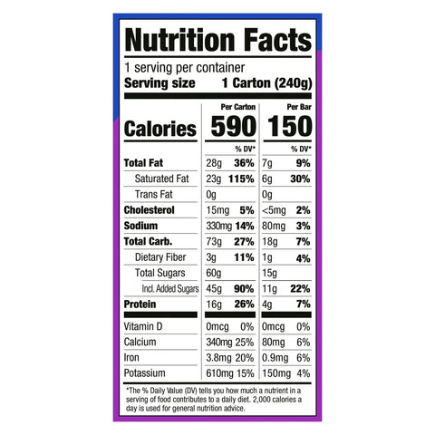 Yasso Frozen Greek Yogurt Indulgent Caramel Dark Chocolate Crunch - 4ct