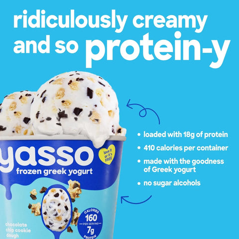 Yasso Chocolate Chip Cookie Dough Frozen Greek Yogurt - 14 fl oz