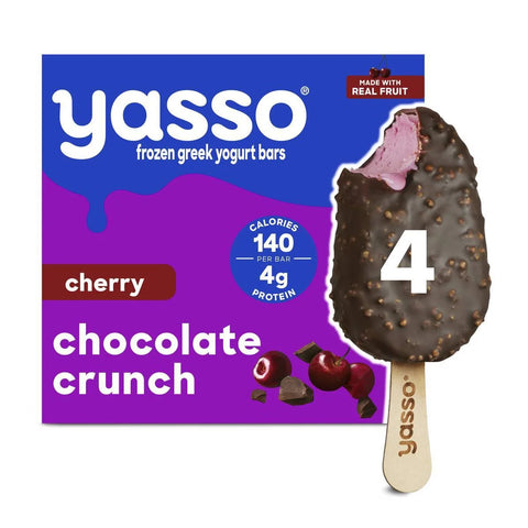 Yasso Frozen Greek Yogurt Cherry Chocolate Crunch - 10.6 fl oz/4ct