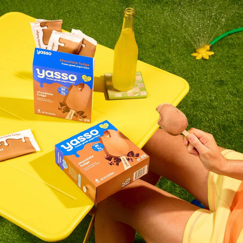 Yasso Frozen Greek Yogurt - Chocolate Fudge Bars - 4pk/14 fl oz
