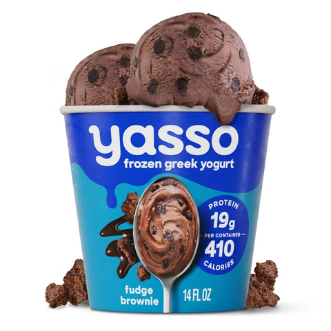 Yasso Chocolate Fudge Brownie Frozen Greek Yogurt - 14 fl oz