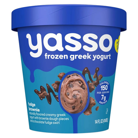 Yasso Chocolate Fudge Brownie Frozen Greek Yogurt - 14 fl oz