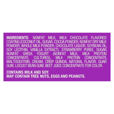 Yasso Frozen Greek Yogurt Indulgent Strawberry Chocolate Crunch - 10.6 fl oz/4ct