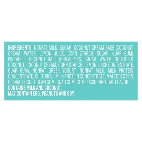 Yasso Frozen Greek Yogurt Creamy Pineapple Coconut Bars - 14 fl oz/4ct
