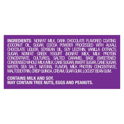 Yasso Frozen Greek Yogurt Indulgent Caramel Dark Chocolate Crunch - 4ct