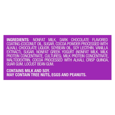 Yasso Frozen Greek Yogurt Indulgent Fudge Chocolate Crunch - 10.6 fl oz/4ct
