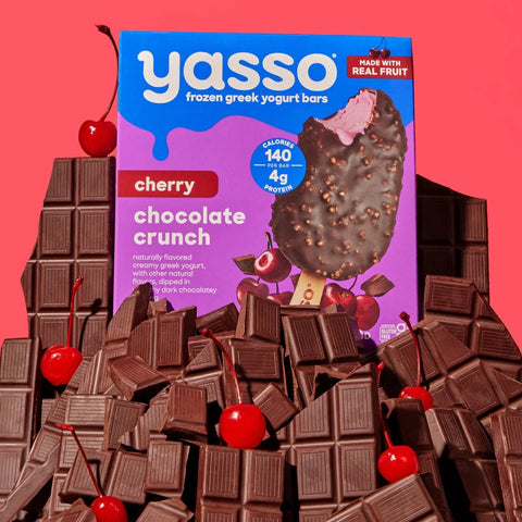 Yasso Frozen Greek Yogurt Cherry Chocolate Crunch - 10.6 fl oz/4ct