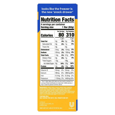 Yasso Frozen Greek Yogurt Mango and Cream Bars - 14 fl oz/4ct