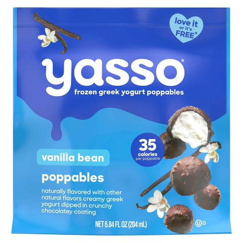 Yasso Frozen Greek Yogurt - Vanilla Bean Poppables - 6.84 fl oz