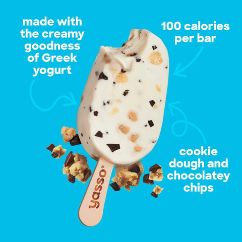 Yasso Frozen Greek Yogurt - Chocolate Chip Cookie Dough Bars - 4pk/14 fl oz