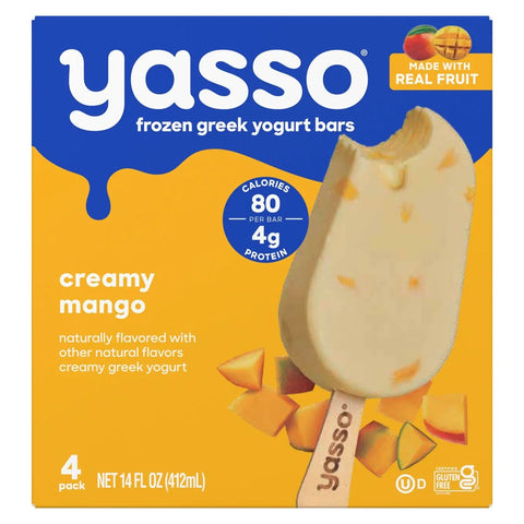 Yasso Frozen Greek Yogurt Mango and Cream Bars - 14 fl oz/4ct