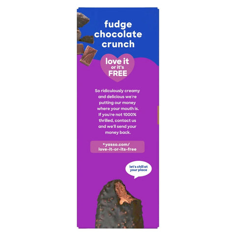 Yasso Frozen Greek Yogurt Indulgent Fudge Chocolate Crunch - 10.6 fl oz/4ct