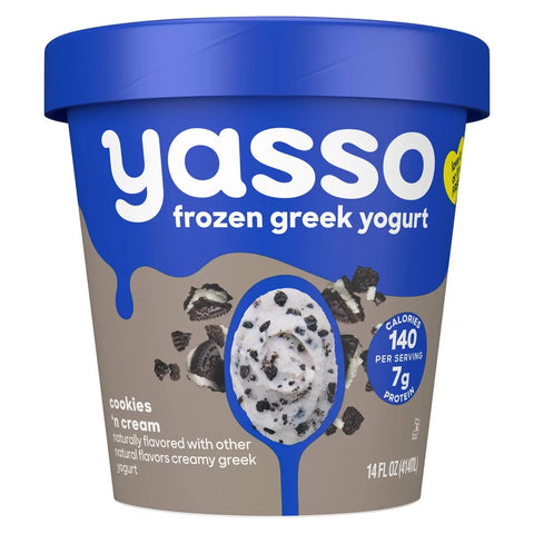 Yasso Cookies & Cream Frozen Greek Yogurt - 14 fl oz