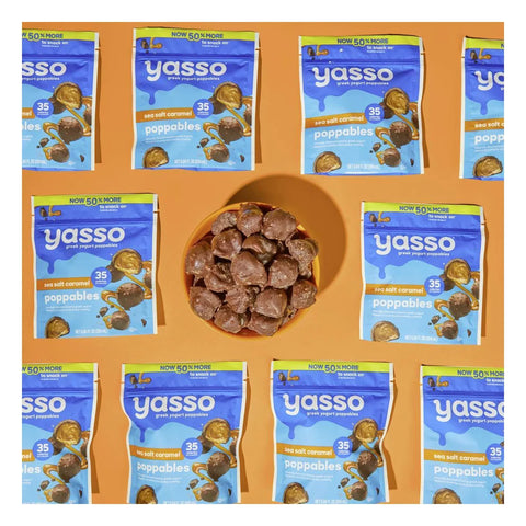 Yasso Frozen Greek Yogurt - Sea Salt Caramel Poppables - 6.84 fl oz
