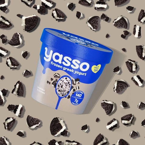 Yasso Cookies & Cream Frozen Greek Yogurt - 14 fl oz