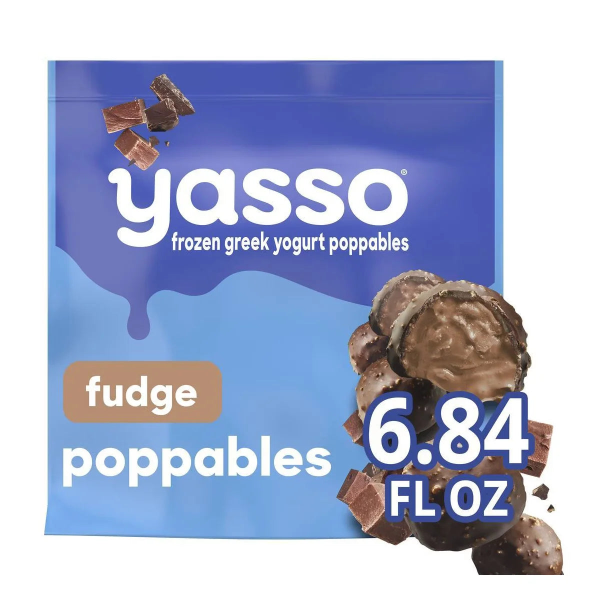 Yasso Frozen Greek Yogurt Fudge Poppables - 6.84 fl oz